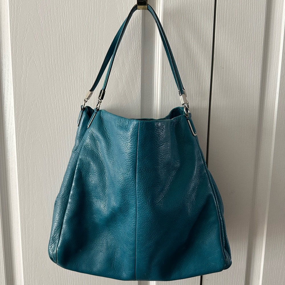 Teal Coach handbag